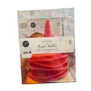 Core Silicone Bagel Set Of 6 Molds. Red